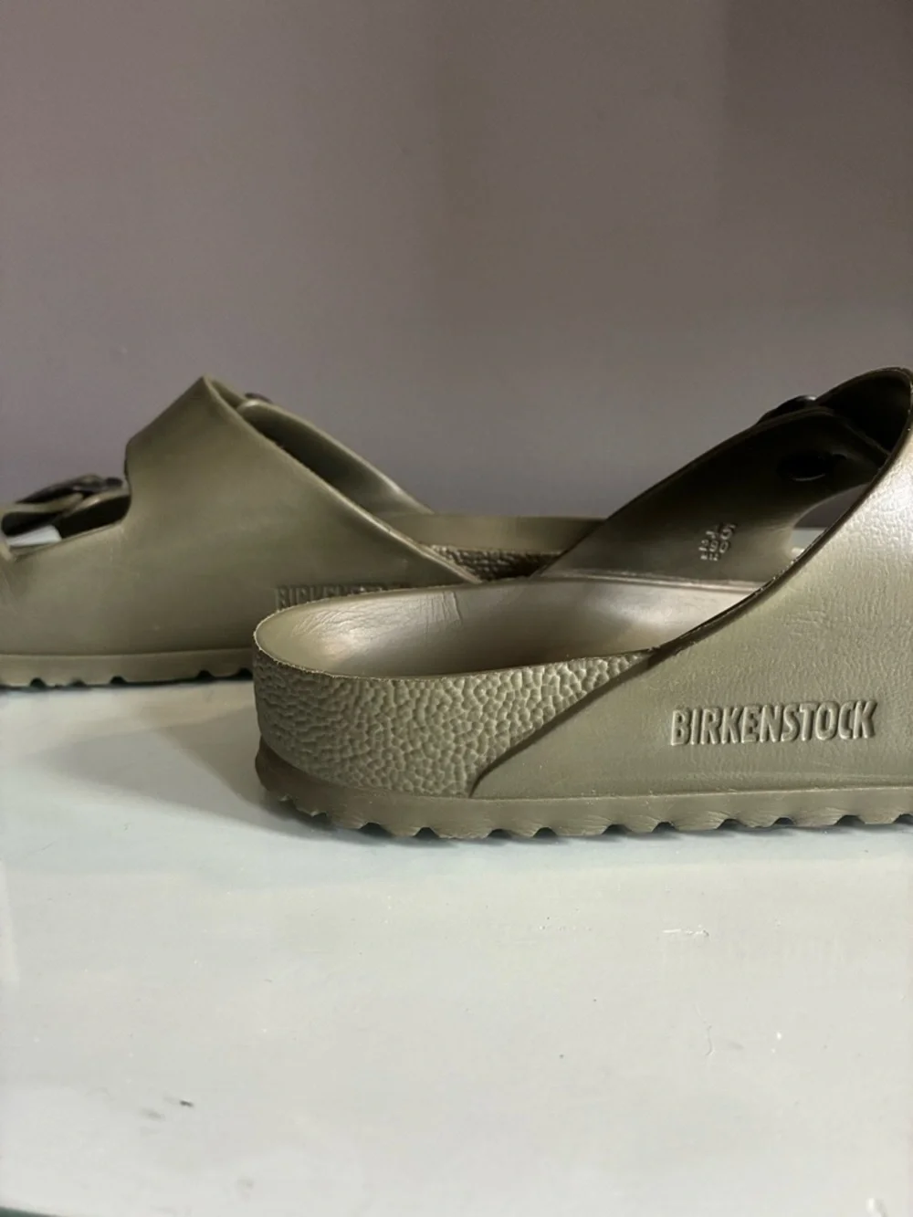 Men’s Arizona Stealth Olive Green Sandals Size 45 or 12-12.5 U.S.